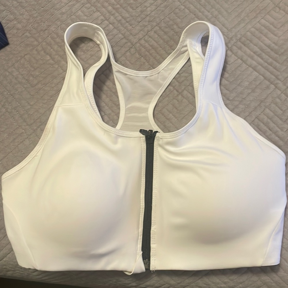 Nike zip padded sports bra